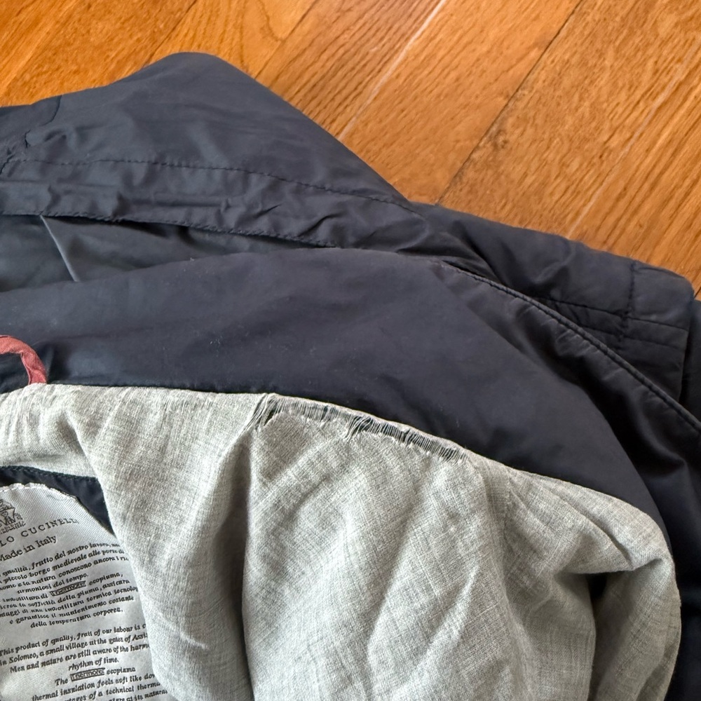 Authentic Brunello Cucinelli hooded technical jacket made in Italy. - Picture 12 of 14